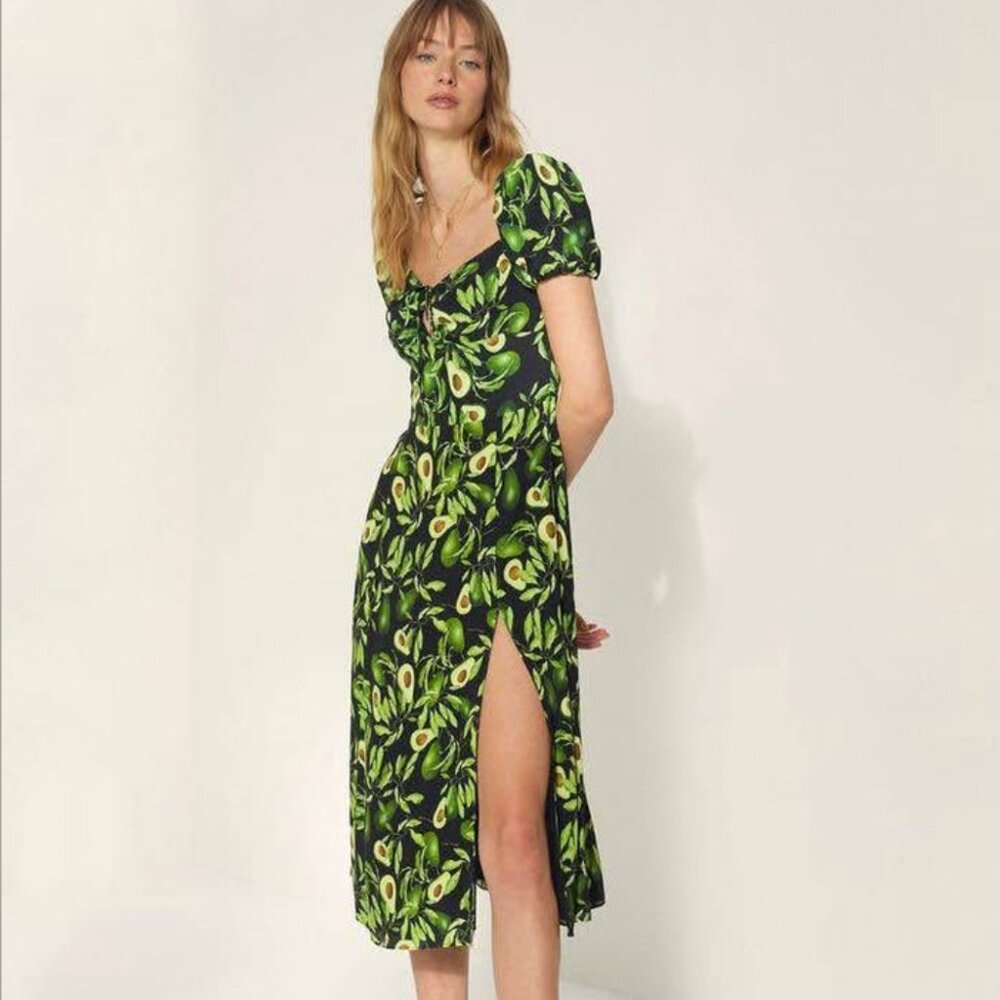 Aritzia Wilfred Pandora avocado dress